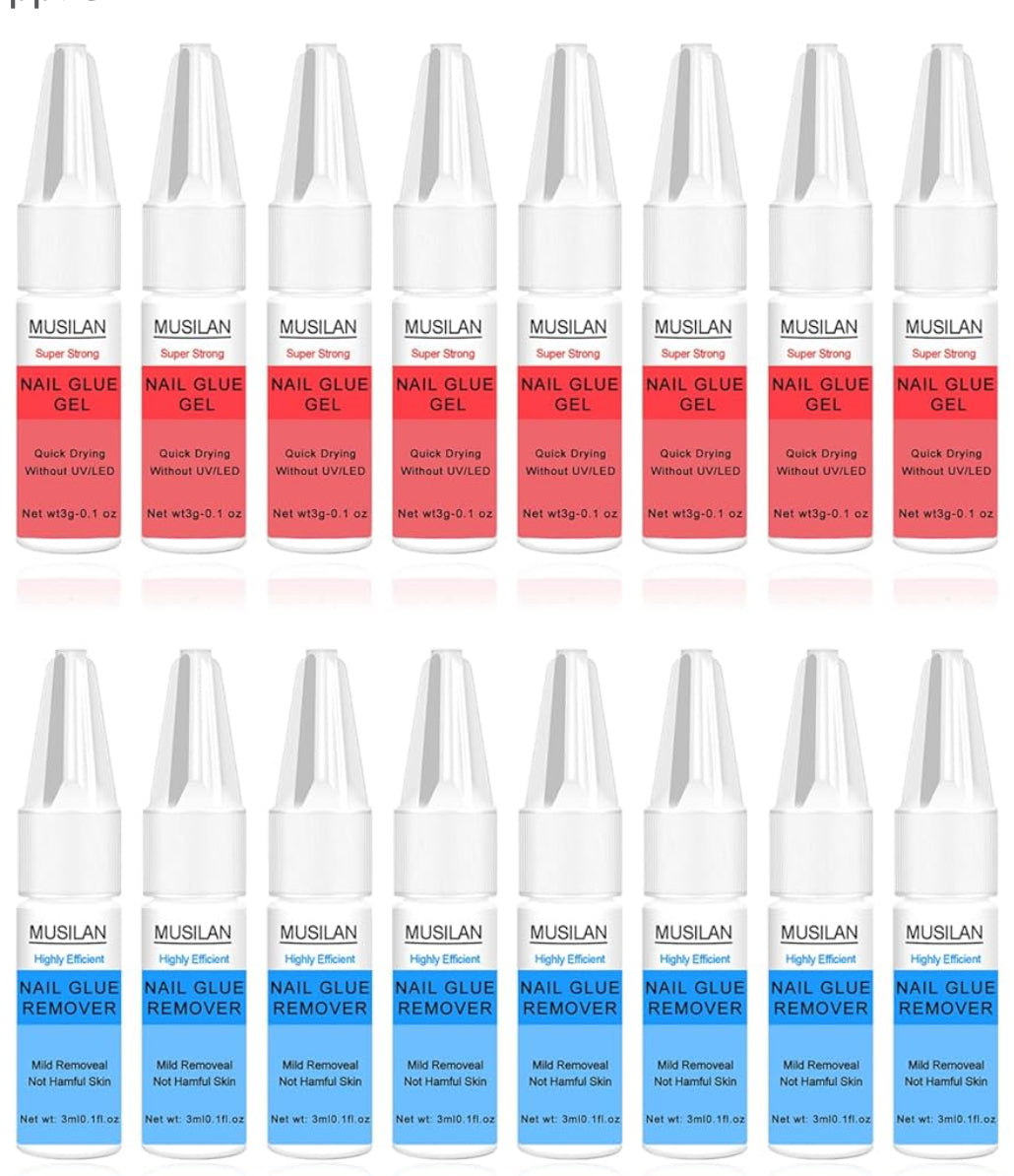 Nail glue/glue remover kit