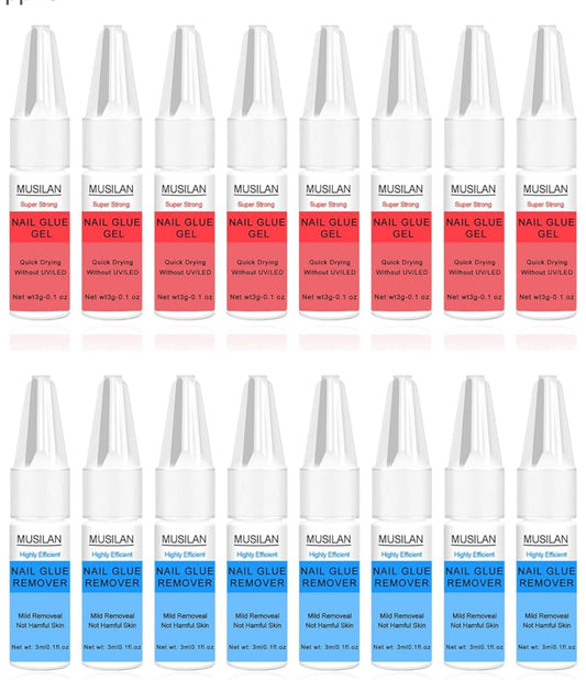 Nail glue/glue remover kit